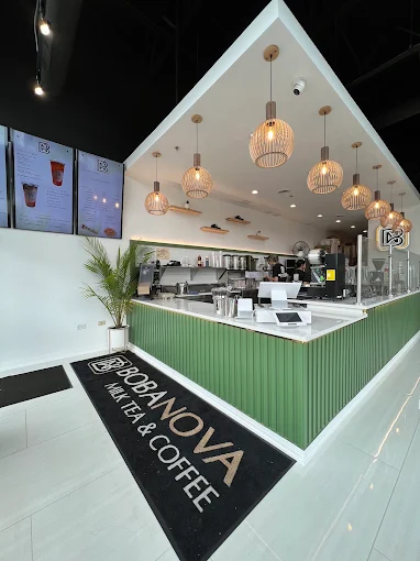 Inside the Boba Nova café in Bolingbrook, IL